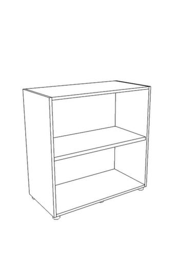 Quadrifoglio Kantoorstelling T45, breedte 860 mm, 2 OH, wit