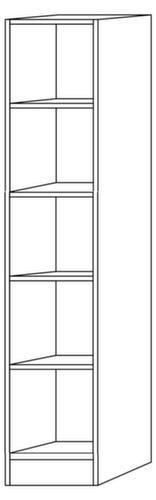Kantoorstelling Sina, breedte 406 mm, 5 OH, wit