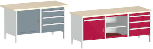 bott Werkbank met opbergruimte cubio