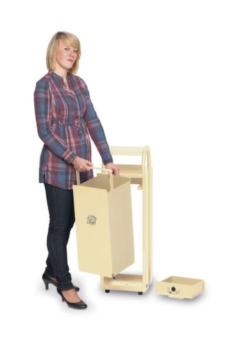 VAR Combi-asbak met 2 inworpopeningen, ivoor