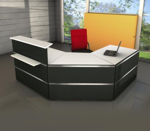 Kerkmann Hoekbalie Atlantis met opzetvitrine links