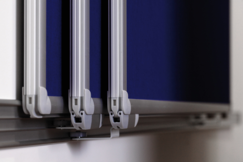 Franken prikbord voor wandrailsysteem