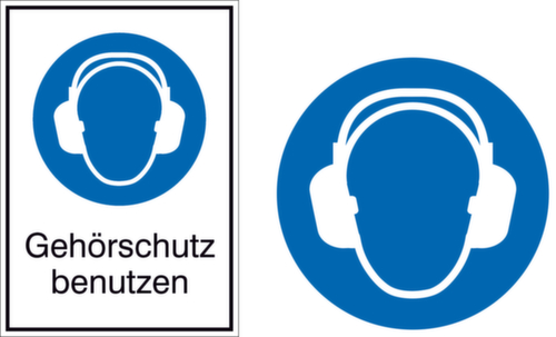 Gebodsbord gehoorbescherming verplicht