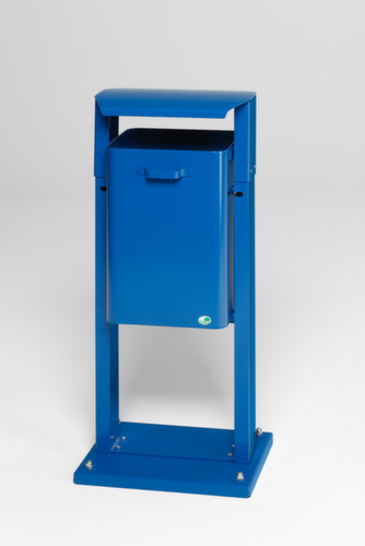 VAR Afvalbak voor buiten, 40 l, blauw