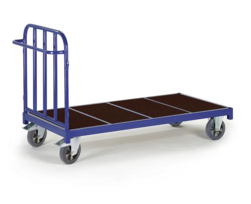 Rollcart Kopwandwagen van buismateriaal met anti-slip laadvlak, draagvermogen 1200 kg, laadvlak lengte x breedte 2000 x 800 mm
