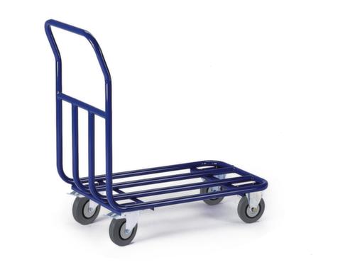 Rollcart Kopwandwagen van buismateriaal, draagvermogen 400 kg, laadvlak lengte x breedte 700 x 1000 mm