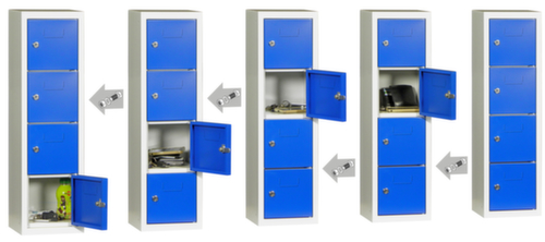 Lockersysteem, 4 vakken