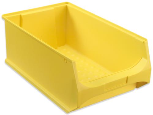 Zichtbak Grip met noppenbodem, geel, diepte 500 mm, polypropyleen