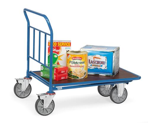 fetra Ruimtebesparende wagen met slipvast laadvlak, draagvermogen 500 kg, laadvlak lengte x breedte 1000 x 700 mm