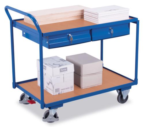 VARIOfit Tafelwagen 985x590 mm, draagvermogen 250 kg, 2 etages