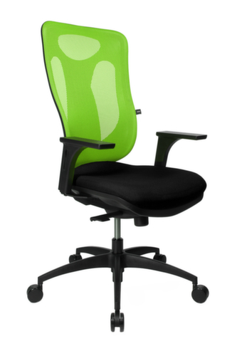 Topstar Bureaustoel Net Pro 100 met puntsynchroonmechanisme, rugleuning met netbekleding, zwart