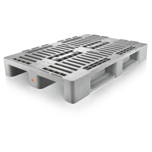 Hygiënepallet EURO H1 met borgrand, hogedruk polyethyleen, lengte x breedte 1200 x 800 mm