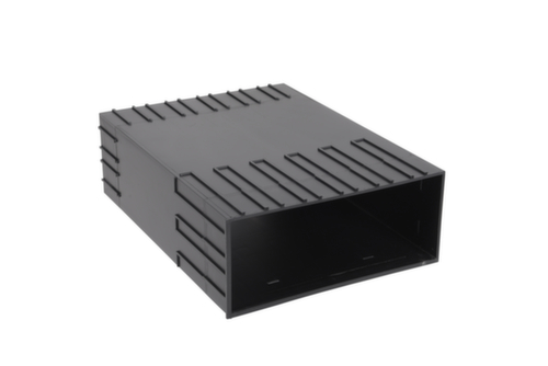 Behuizing voor ladesysteem, zwart, breedte 242 mm