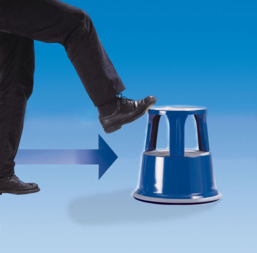 WEDO Verrijdbaar opstapje van staal, staal, blauw