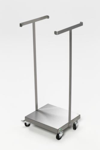 Open vuilniszakstandaard van RVS, voor 60-liter-zakken