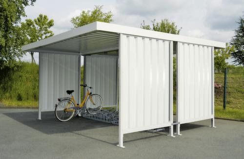 WSM Overkapping Leipzig met 2 zijwanden, grondveld, breedte x diepte 4300 x 4400 mm