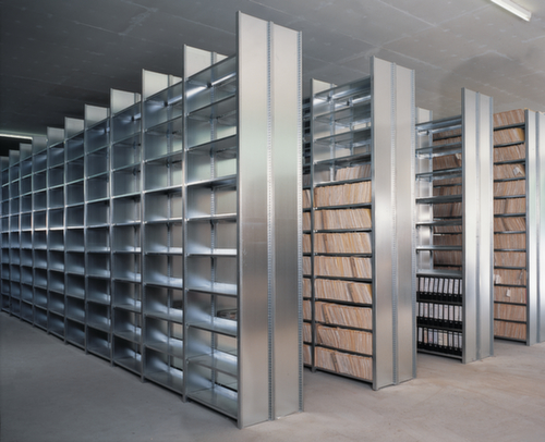 hofe Boutloze vijlplank voor gebruik aan beide zijden, 6 vloer, RAL 3000 vuurrood / RAL 9006 blank aluminiumkleurig