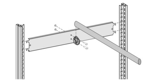 hofe Kledingstang voor inhaakstelling