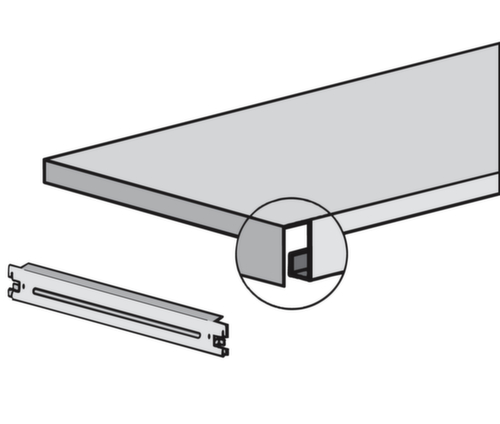 hofe Legbord met traverse, breedte x diepte 1325 x 500 mm
