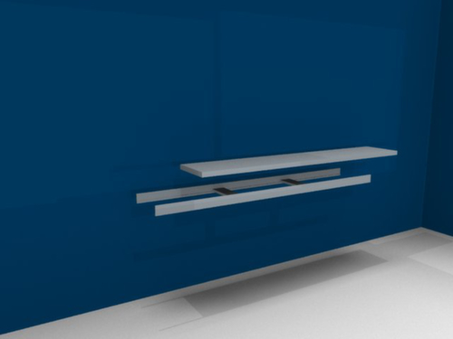 hofe Legbord voor breedvakstelling, breedte x diepte 2250 x 400 mm