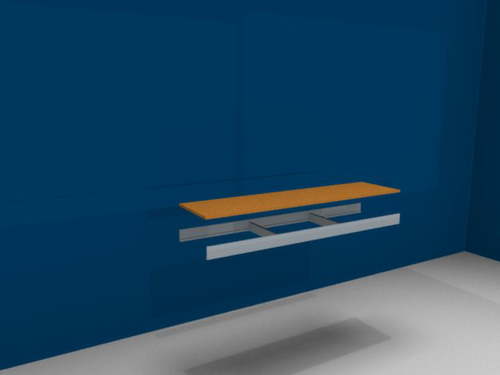 hofe Houten plank voor breedvakstelling, breedte x diepte 1500 x 400 mm