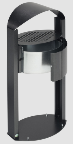 VAR Staande asbak AG 120 met dak, antiek zilver