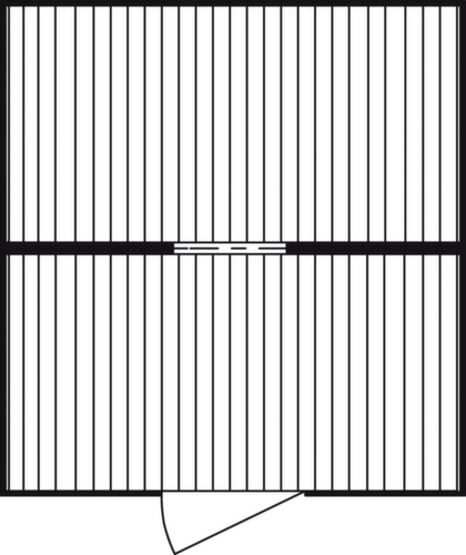 Säbu Gelakte containercombinatie FLADAFI® met verschillende modules