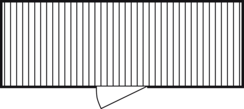 Säbu Gelakte materiaalcontainer FLADAFI® met houten vloer