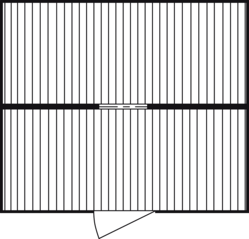 Säbu Gelakte containercombinatie FLADAFI® met verschillende modules