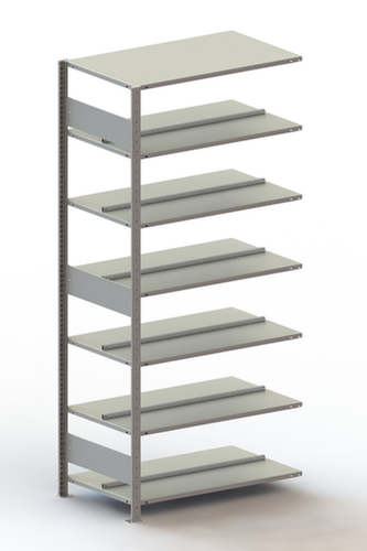 META Boutloos vijlrek Bevestigingsgebied voor gebruik aan beide zijden, 7 vloer, RAL7035 lichtgrijs