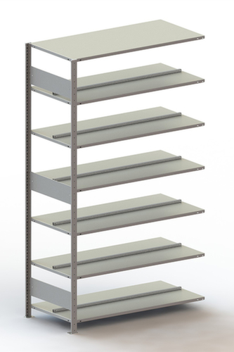 META Boutloos vijlrek Bevestigingsgebied voor gebruik aan beide zijden, 7 vloer, RAL7035 lichtgrijs