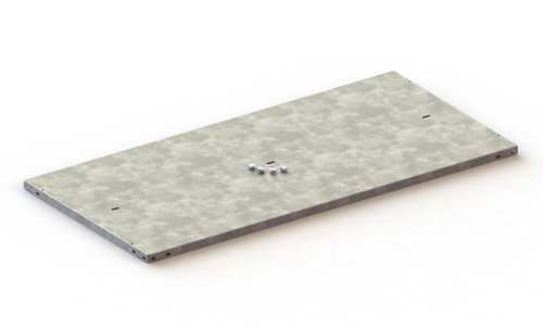 META Legbord met langsdrager, breedte x diepte 1250 x 600 mm