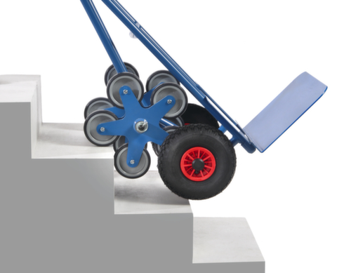 fetra 5-ster trappensteekwagen, draagvermogen 200 kg, breedte schep 480 mm, lucht-banden