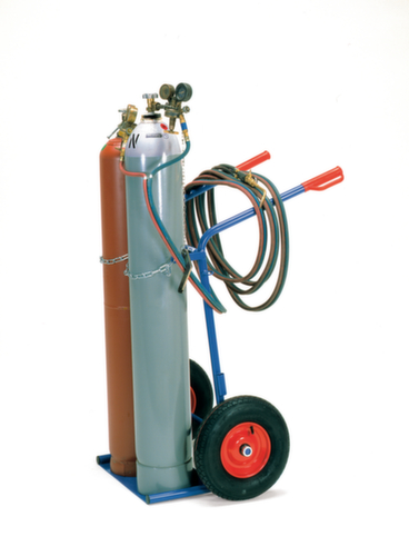 fetra Flessenwagen, voor 2x40/50 l fles, lucht-banden