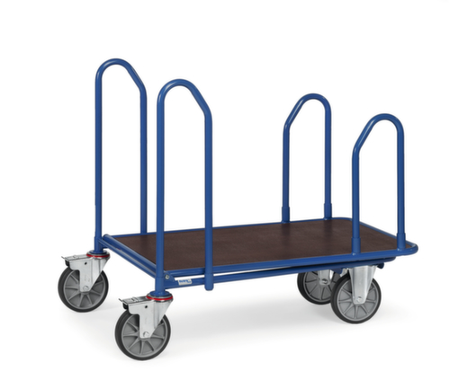 fetra Ruimtebesparende wagen voor lang materiaal, draagvermogen 500 kg, laadvlak lengte x breedte 1000 x 600 mm