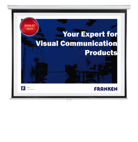 Franken Projectiescherm met handmatige bediening