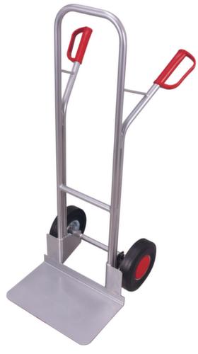 VARIOfit Aluminium krattensteekwagen met extra grote schep, draagvermogen 200 kg, massief rubber banden