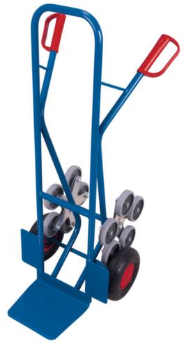 VARIOfit 5-ster trappensteekwagen, draagvermogen 200 kg, breedte schep 320 mm, lucht-banden