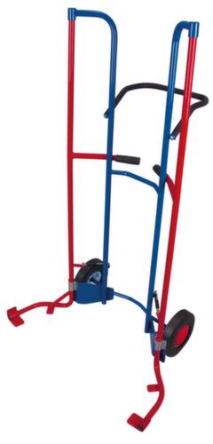 VARIOfit Hoge kruiwagen, RAL5010 gentiaanblauw, massief rubber-banden