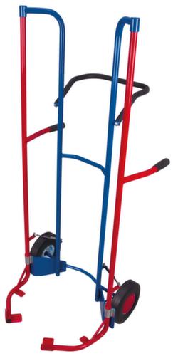 VARIOfit Hoge kruiwagen, RAL5010 gentiaanblauw, massief rubber-banden