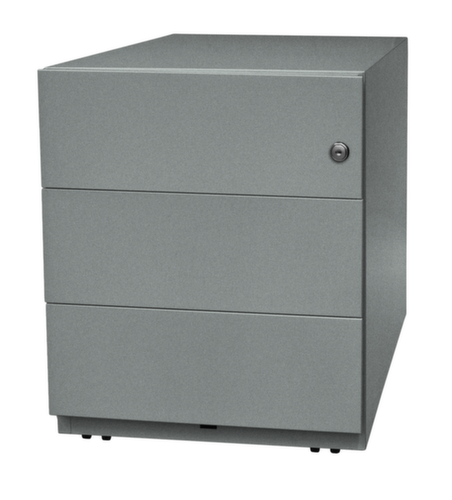 Bisley Verrijdbaar ladeblok Note, 3 lade(n), zilverkleurig/zilverkleurig