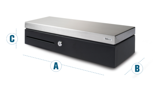 Safescan Kassalade SD-4617S, hoogte x lengte x breedte 100 x 460 x 170 mm