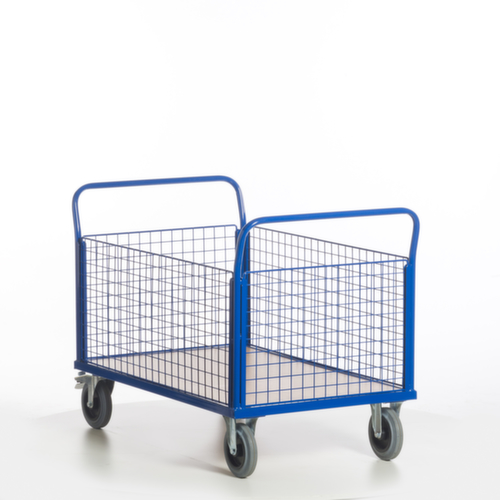 Rollcart Wagen met vier gaaswanden, draagvermogen 500 kg, laadvlak lengte x breedte 1200 x 770 mm