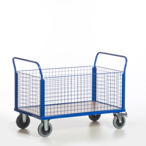 Rollcart Wagen met vier gaaswanden, draagvermogen 500 kg, laadvlak lengte x breedte 1200 x 770 mm