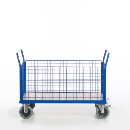 Rollcart Wagen met vier gaaswanden, draagvermogen 500 kg, laadvlak lengte x breedte 1200 x 770 mm