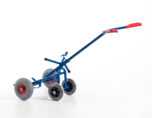 Rollcart Trommelwagen met steunwielen, draagvermogen 250 kg, lucht banden
