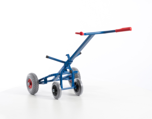 Rollcart Trommelwagen met steunwielen, draagvermogen 250 kg, lucht banden