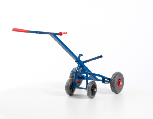 Rollcart Trommelwagen met steunwielen, draagvermogen 250 kg, lucht banden