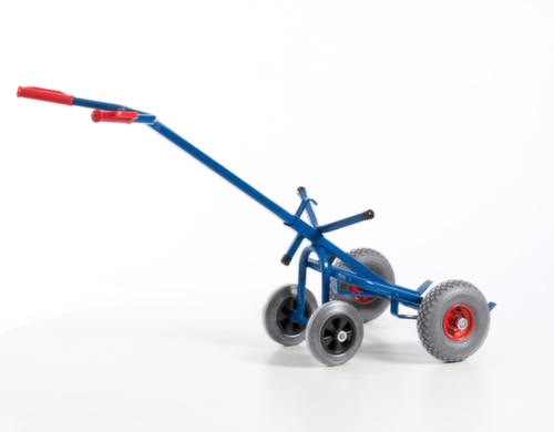 Rollcart Trommelwagen met steunwielen, draagvermogen 250 kg, lucht banden