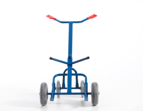 Rollcart Trommelwagen met steunwielen, draagvermogen 250 kg, lucht banden